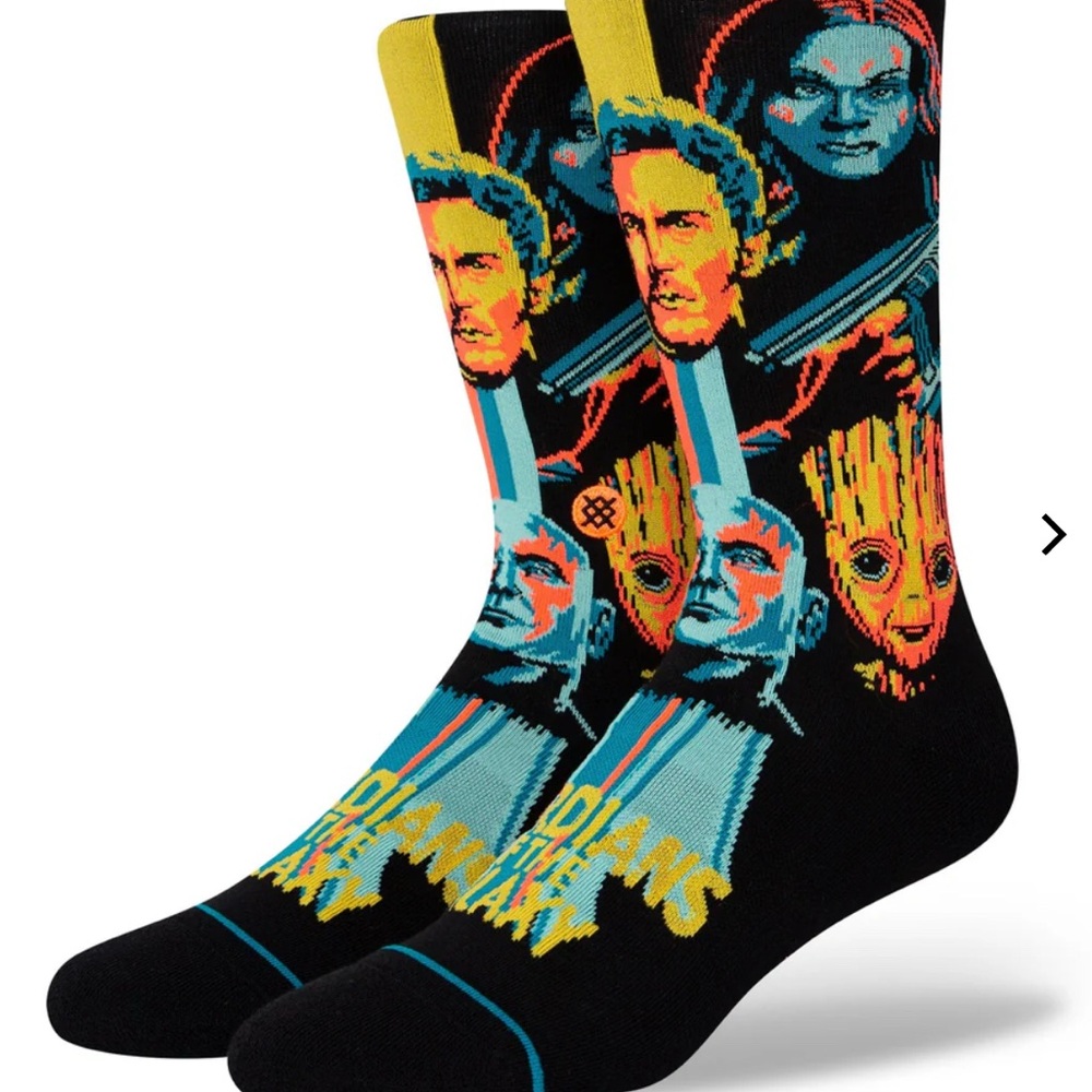 Stance x Marvel The Infinity Saga Mens Crew Socks “Awesome Mix” SZ L (9-12) NWT